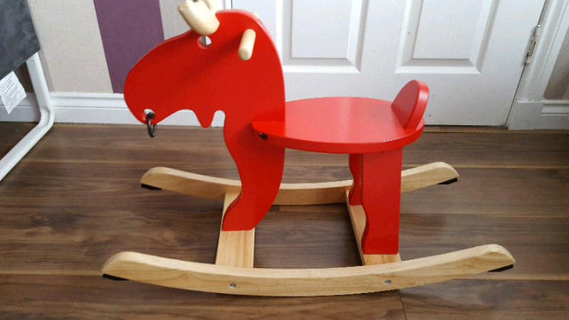 ikea wooden rocking horse